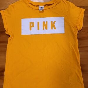 PINK Victoria's Secret Kids Golden Tee